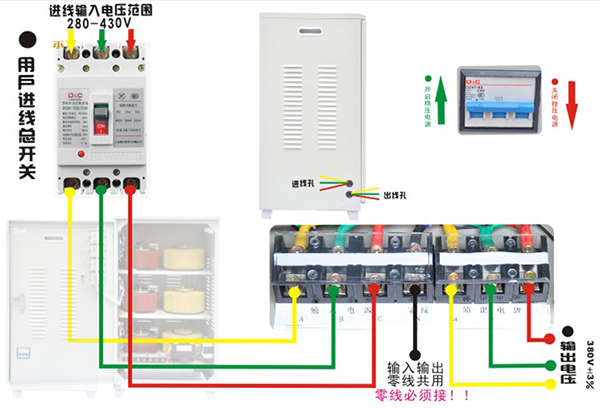 380V稳压器怎么接线