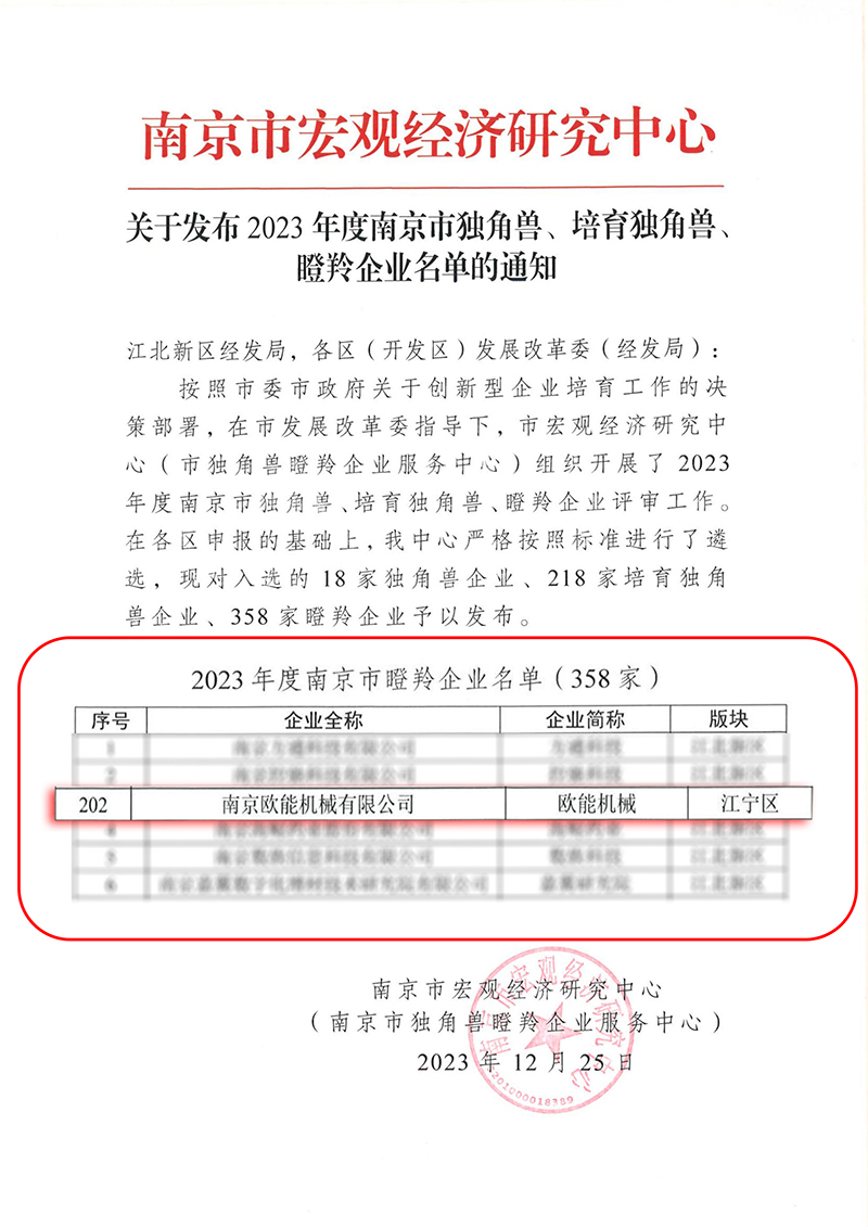 奇亿平台瞪羚企业