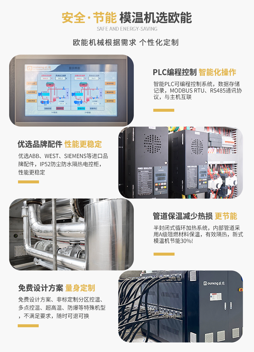 双段式模温机产品特点